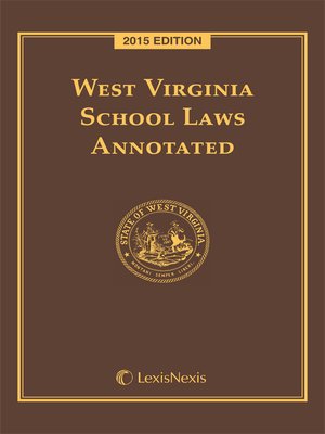 cover image of West Virginia School Laws Annotated